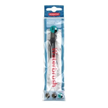 Derwent Waterbrush Su Hazneli Fırça No: 3 Chisel Tip
