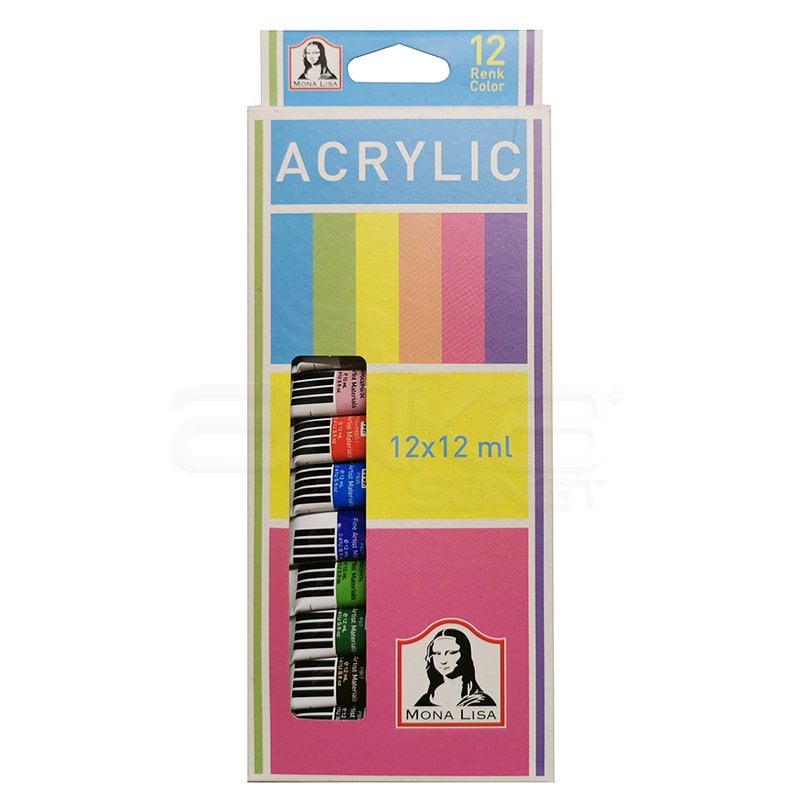 Mona Lisa Akrilik Boya 12x12 ml Tüp