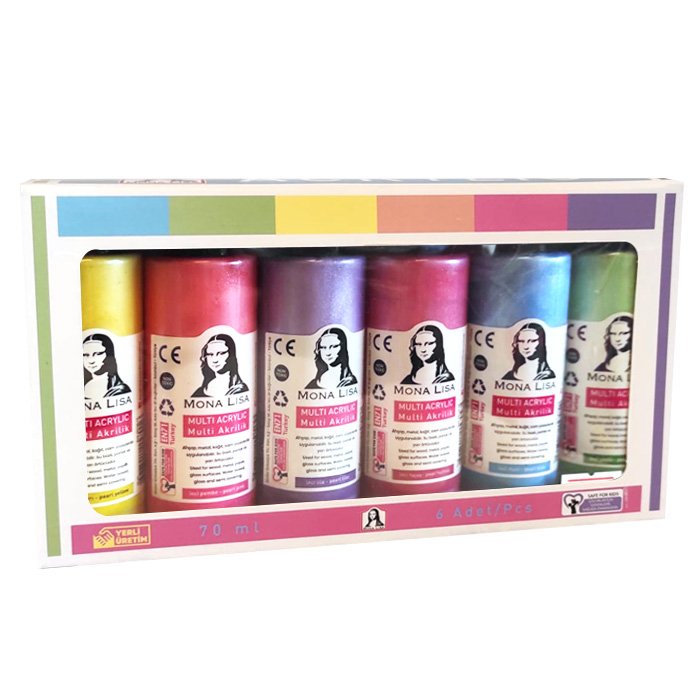 Mona Lisa Multi Akrilik İnci Set 6x70ml