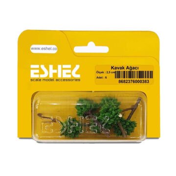 Eshel Maket Kavak Ağacı 2.5cm 6lı