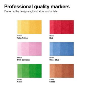 Winsor Newton Promarker Set Mid Tones 6lı (Ara Tonlar)