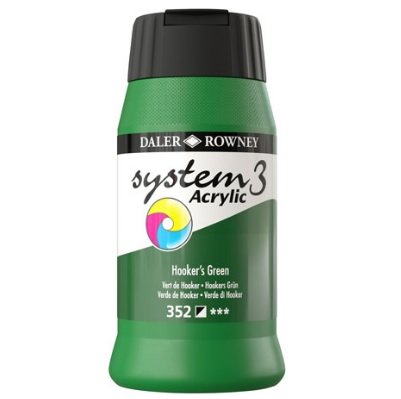 Daler Rowney System 3 Akrilik Boya 500ml 352 Hookers Green