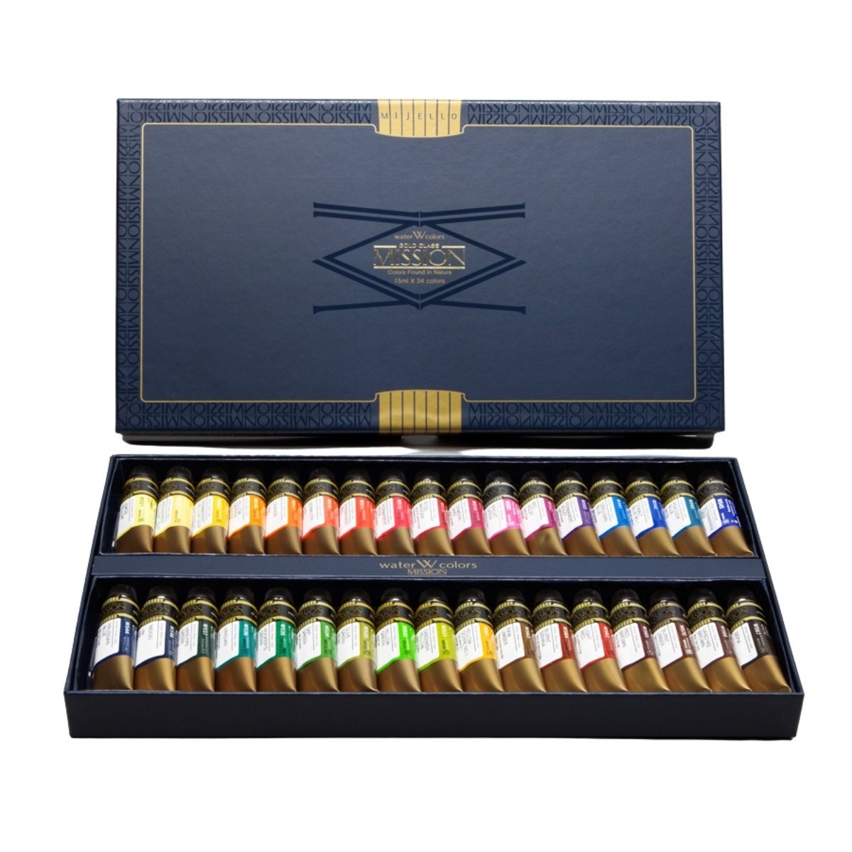Mijello Mission Gold Class Sulu Boya 15ml 34lü Tüp