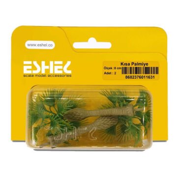 Eshel Maket Kısa Palmiye 8cm 2li