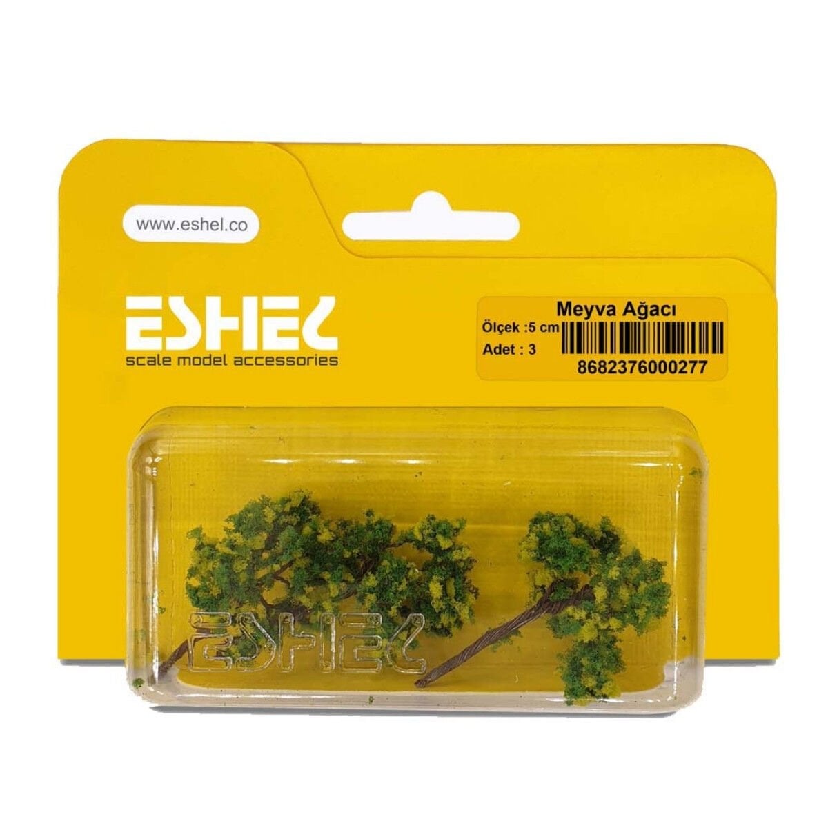 Eshel Maket Meyva Ağacı 5cm 3lü