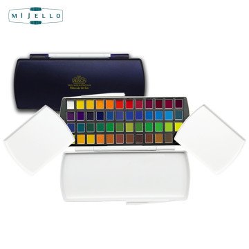 Mijello Mission Gold Class Sulu Boya Tableti 48li + 3 Katlı Kapaklı Palet