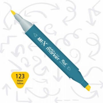 ART-X Çift Uçlu Sketch Marker Kalem 123 Melon Yellow