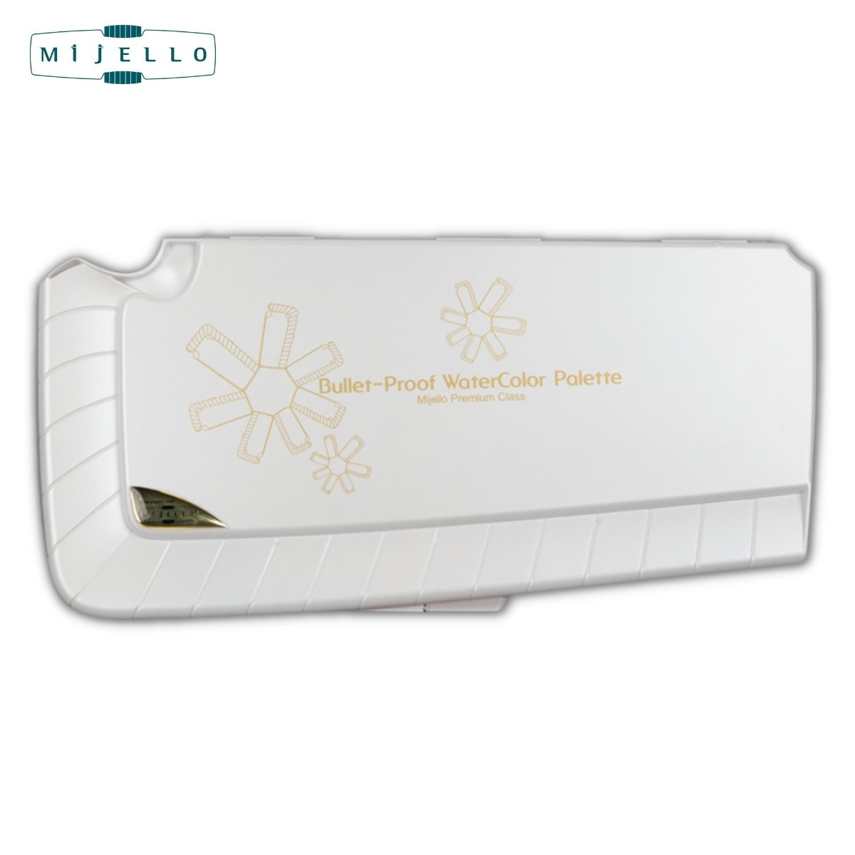 Mijello Mission Premium Class Kapaklı Sulu Boya Paleti Bullet-Proof Glass 38 Bölmeli