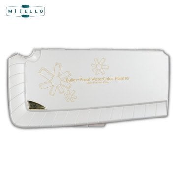 Mijello Mission Premium Class Kapaklı Sulu Boya Paleti Bullet-Proof Glass 38 Bölmeli