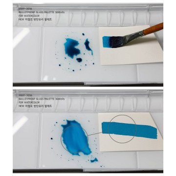 Mijello Mission Kapaklı Sulu Boya Paleti Bullet-Proof Glass 36 Bölmeli