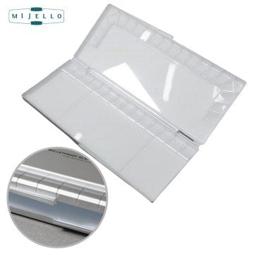 Mijello Mission Kapaklı Sulu Boya Paleti Bullet-Proof Glass 36 Bölmeli