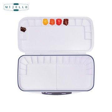 Mijello Mission Airtight Double Decker Kapaklı Sulu Boya Paleti 2 Katlı 30 Bölmeli