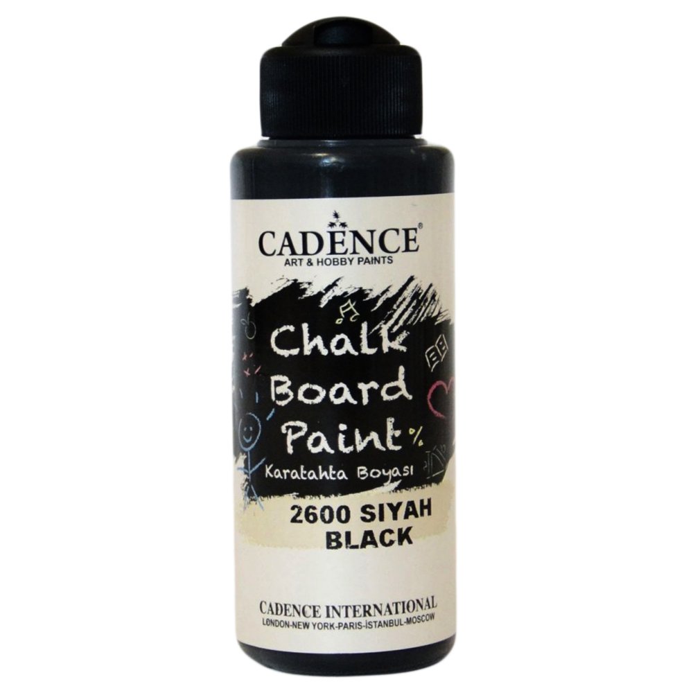 Cadence Karatahta Boyası 120ml 2600 Siyah