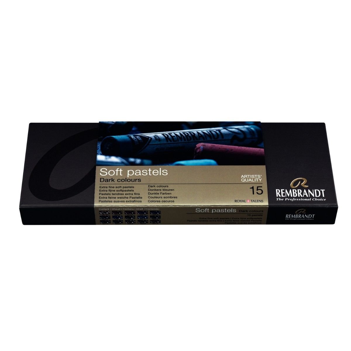 Rembrandt Soft Pastel Boya Dark Tam Boy 15 Renk Set