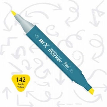 ART-X Çift Uçlu Sketch Marker Kalem 142 Fresh Yellow