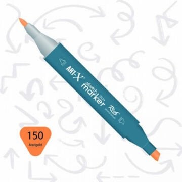 ART-X Çift Uçlu Sketch Marker Kalem 150 Marigold