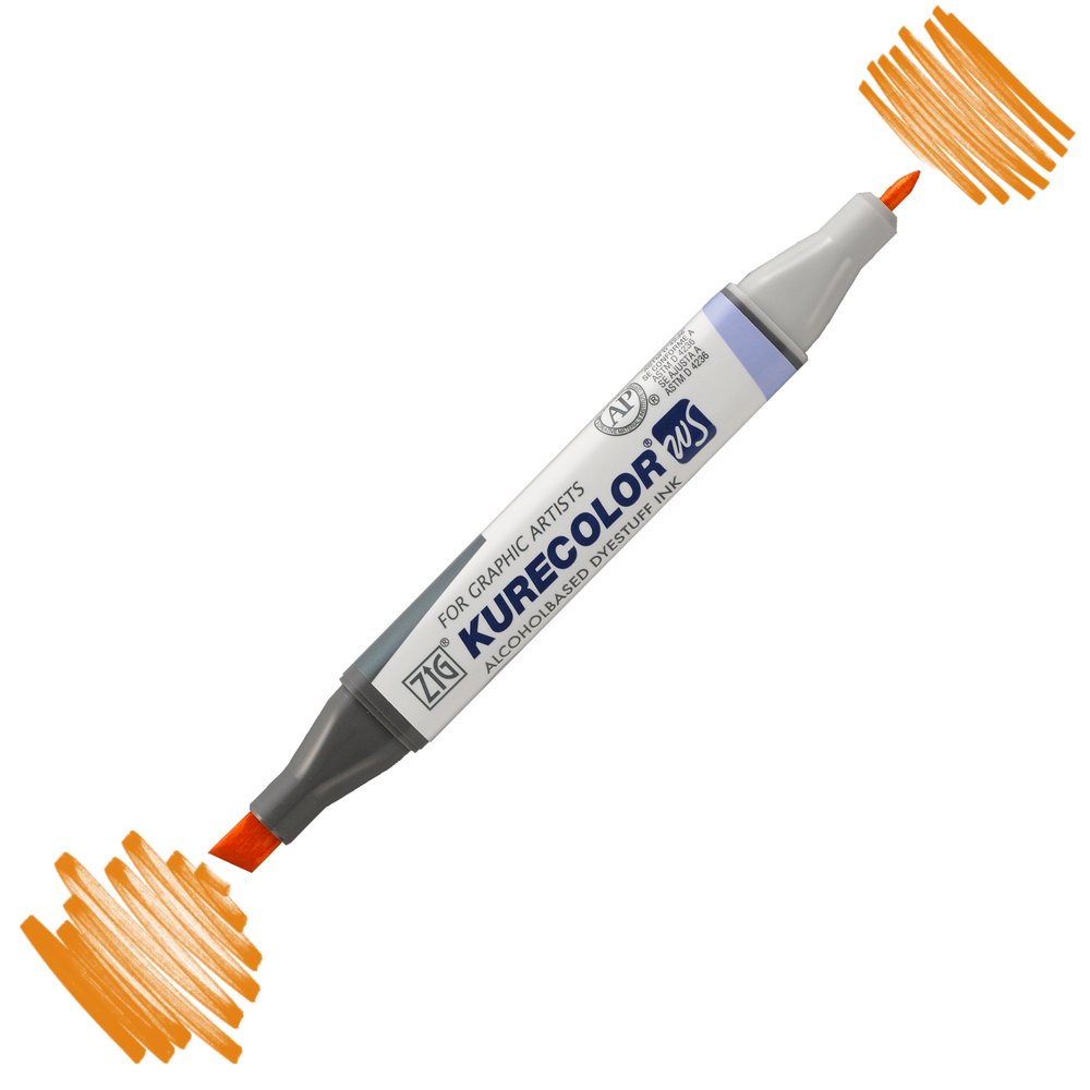 Zig Kurecolor Kc3000 Twin S Marker Kalem 406 Cadmium Orange