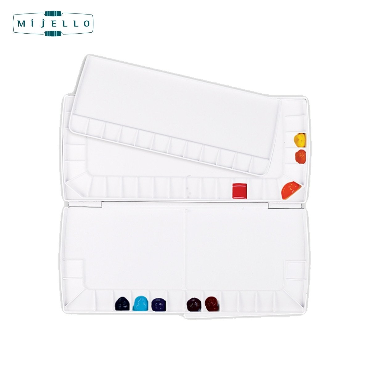 Mijello Mission Triple Decker Kapaklı Sulu Boya Paleti 3 Katlı 52 Bölmeli