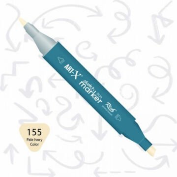 ART-X Çift Uçlu Sketch Marker Kalem 155 Pale Ivory