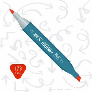 ART-X Çift Uçlu Sketch Marker Kalem 173 Golden