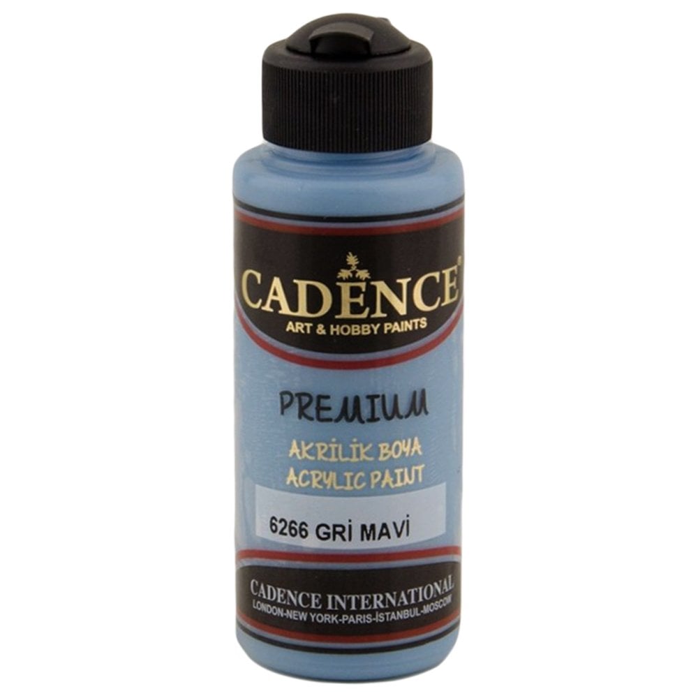 Cadence Premium Akrilik Boya 120ml 6266 Gri Mavi