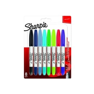 Sharpie Permanent Markör Çift Uçlu Fine 8 li Set