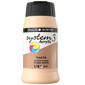 Daler Rowney System 3 Akrilik Boya 500ml 578 Flesh Tint