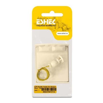 Eshel Maket Çift Kişilik Yatak ve Abajur 1/50