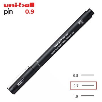 Uni Pin 200 Teknik Çizim Kalemi Siyah 0.9mm