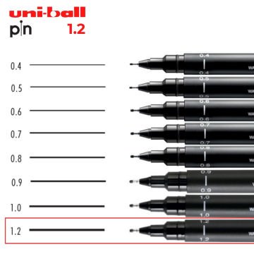Uni Pin 200 Teknik Çizim Kalemi Siyah 1.2mm