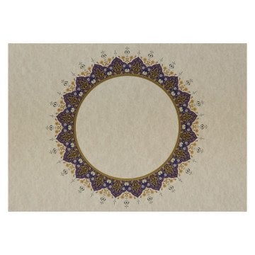 Vox Hat Ve Kaligrafi Yaldızlı Perşöment Meşk Kağıdı 200gr A4 4 Desenli 4yp Mavi