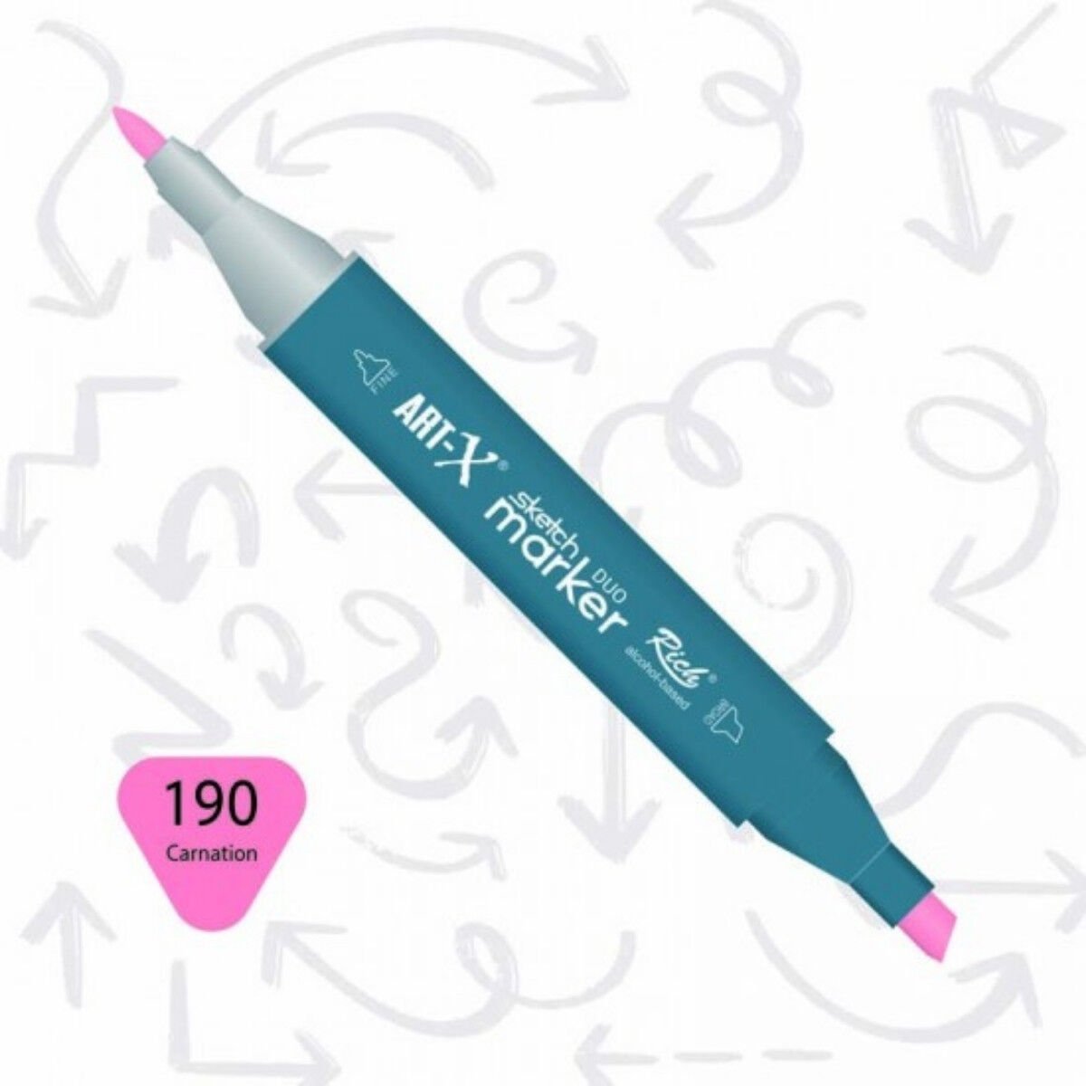 ART-X Çift Uçlu Sketch Marker Kalem 190 Carnation