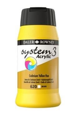 Daler Rowney System 3 Akrilik Boya 500ml 620 Cadmium Yellow Hue