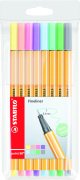 Stabilo Point 88 İnce Uçlu Keçeli Kalem Seti 8 Renk Pastel Paket