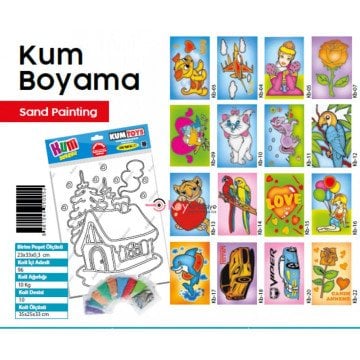 Kumtoys Kum Boyama Set 23x33cm Çocuk