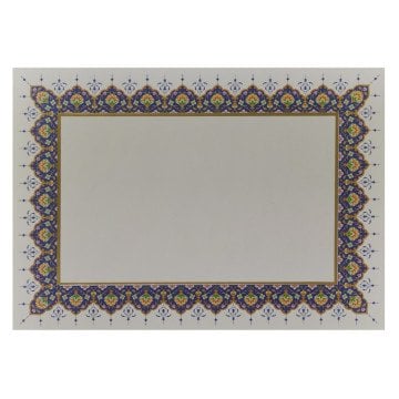 Vox Hat Ve Kaligrafi Yaldızlı Perşöment Meşk Kağıdı 200gr A4 4 Desenli 4yp Mavi