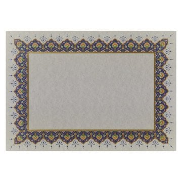 Vox Hat Ve Kaligrafi Yaldızlı Perşöment Meşk Kağıdı 200gr A4 4 Desenli 4yp Mavi