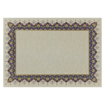 Vox Hat Ve Kaligrafi Yaldızlı Perşöment Meşk Kağıdı 200gr A4 4 Desenli 4yp Mavi