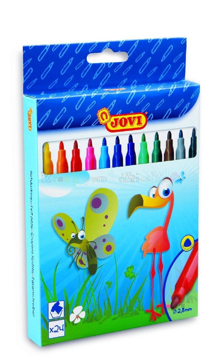 Jovi Keçeli Kalem Yıkanabilir 24 Renk 1624