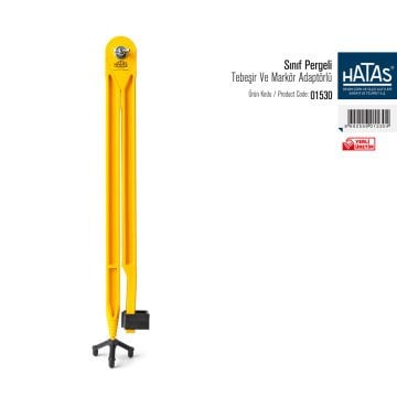 Hatas Sınıf Pergeli Tebeşir ve Markör Adaptörlü 01530