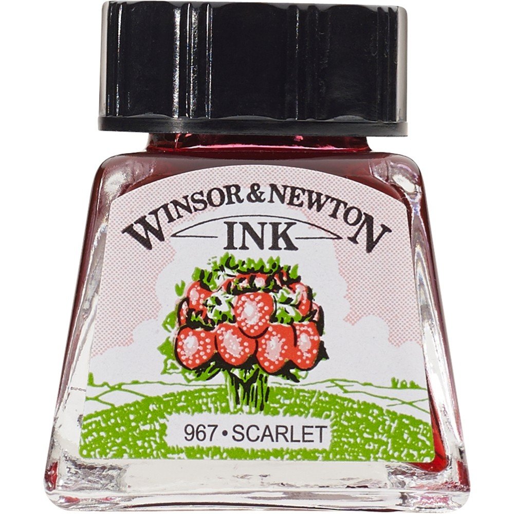 Winsor Newton Drawing Ink Çini Mürekkebi 14ml 601 Scarlet