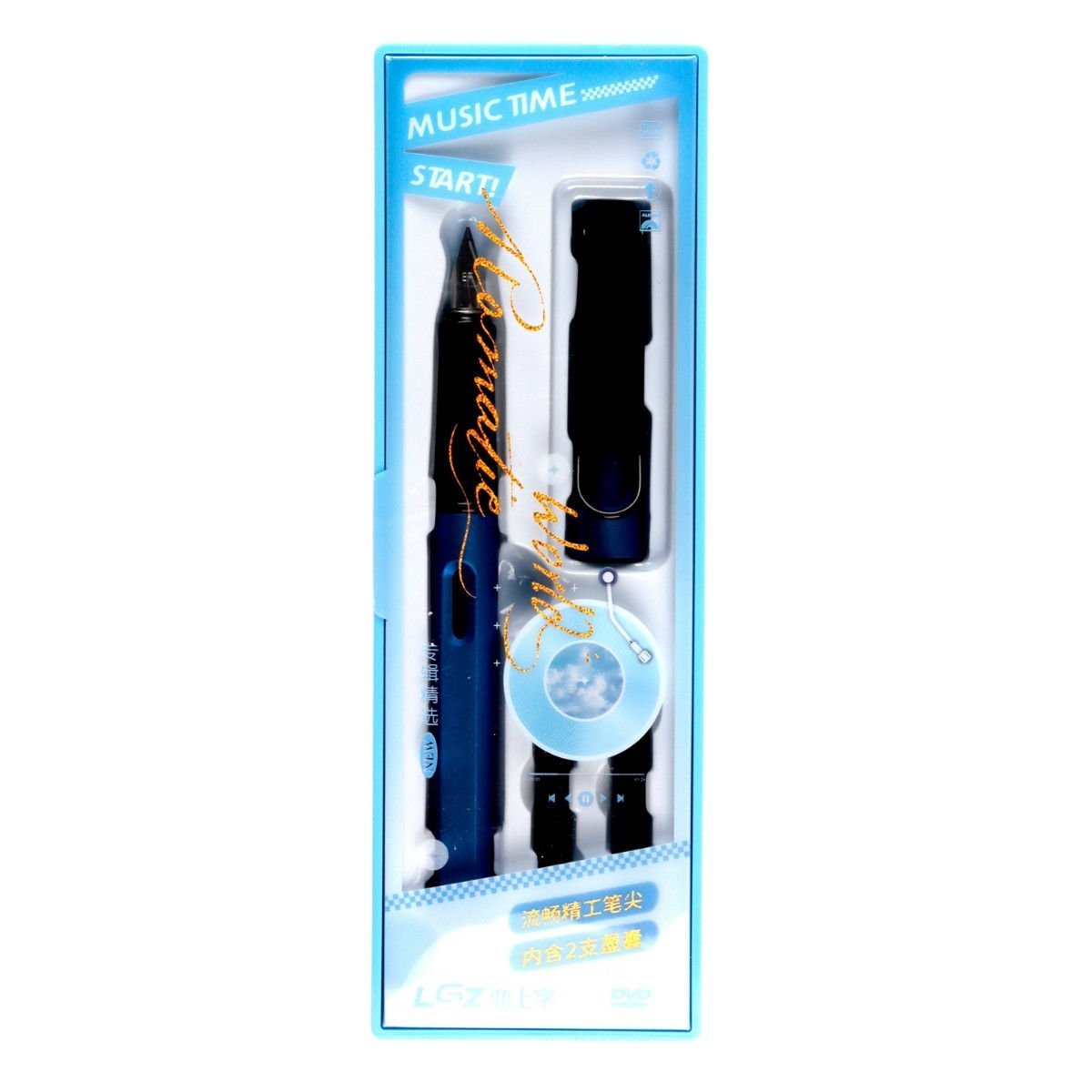 Art Elegant Dolma Kalem Seti Extra Fine Metalik Mavi