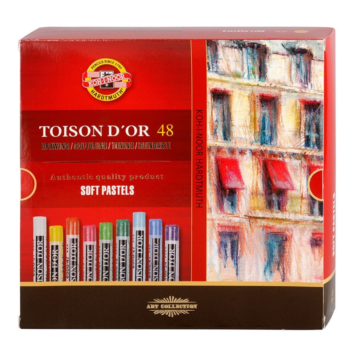 Koh-I-Noor Toison D'or Soft Pastel Tam Boy Seti 48li