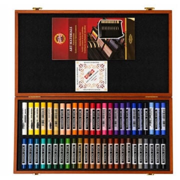 Koh-I-Noor Toison D'or Soft Pastel Tam Boy Seti 48li Ahşap Kutulu