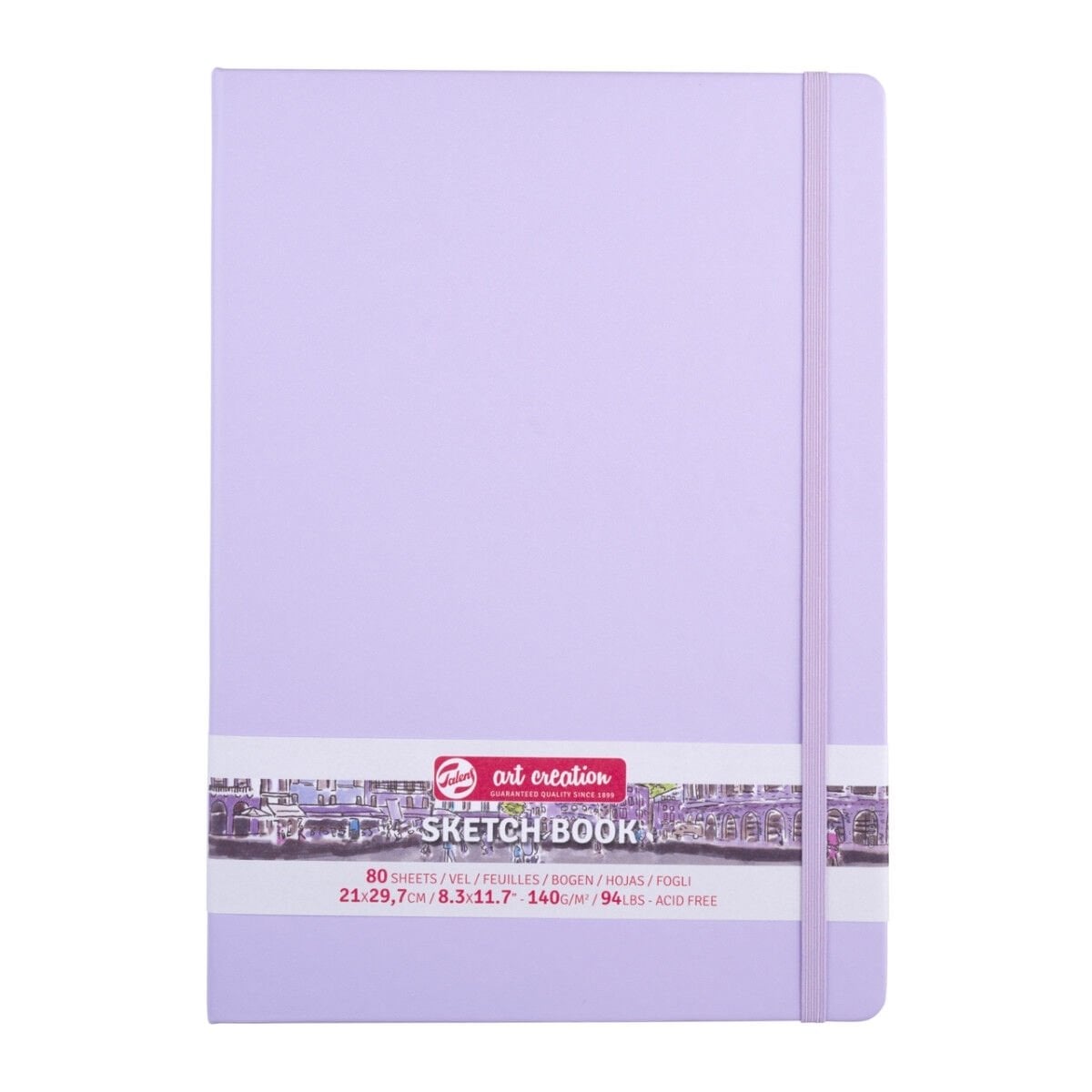 Talens Art Creation Eskiz Bloğu Sert Kapak A4 140gr 21x29,7cm Pastel Violet 80yp