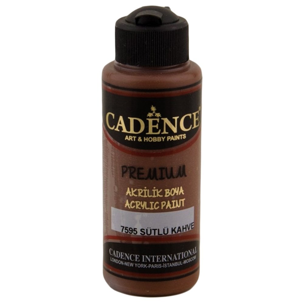 Cadence Premium Akrilik Boya 120ml 7595 Sütlü Kahve