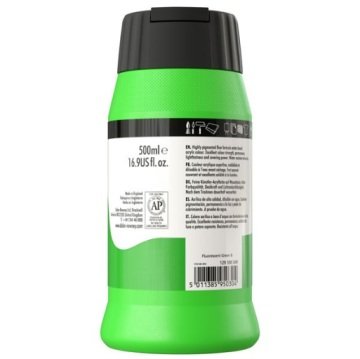 Daler Rowney System 3 Akrilik Boya 500ml 349 Fluoro Green