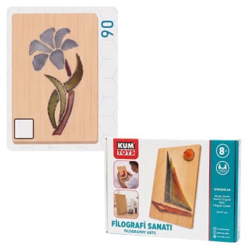 Kumtoys Filografi Sanatı 24x17cm 06 Çiçek