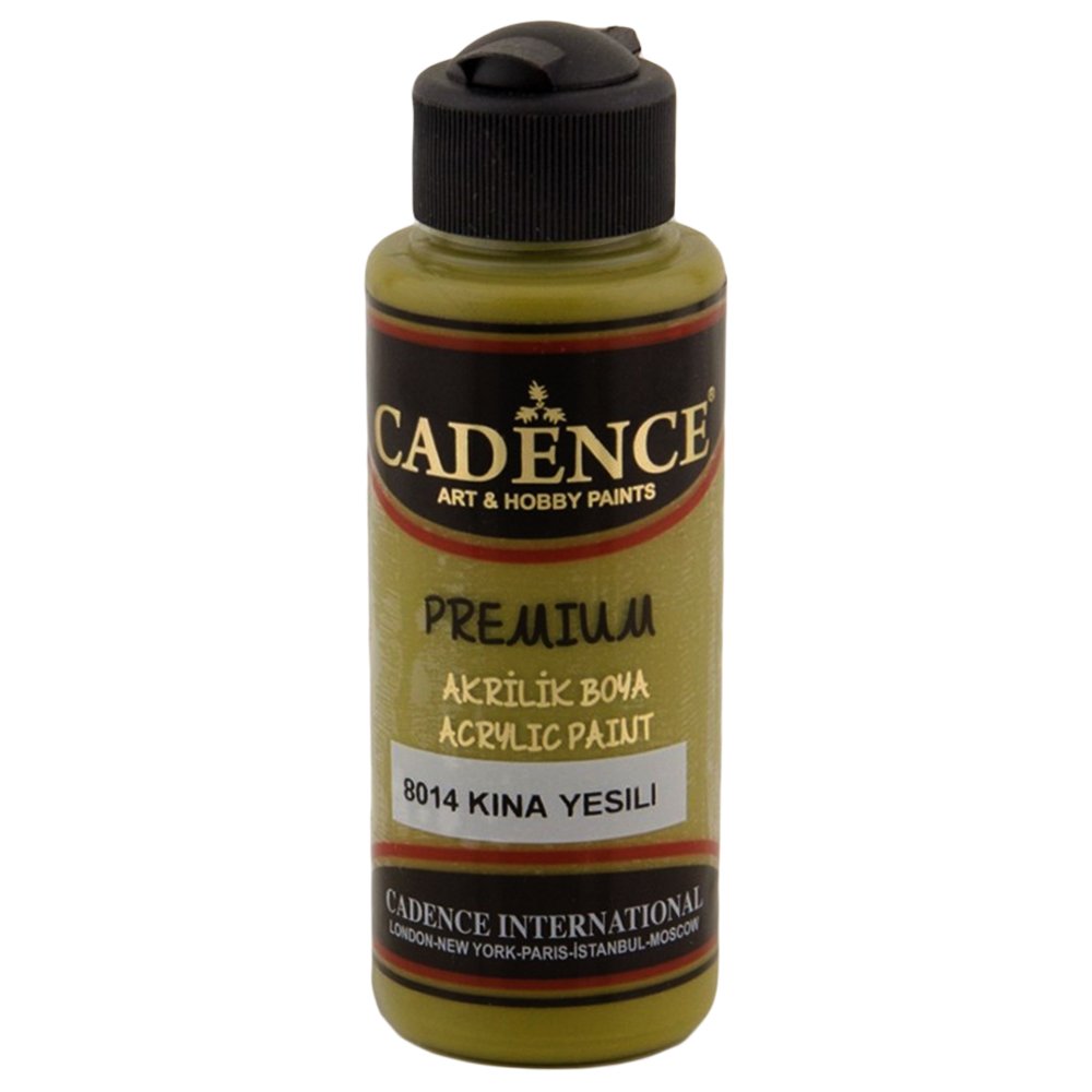 Cadence Premium Akrilik Boya 120ml 8014 Kına Yeşili