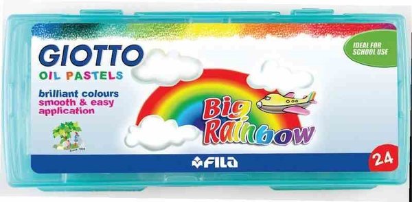 Giotto Big Rainbow Pastel 24'lü Plastik Kutu 295200